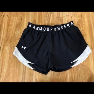 Under Armour Women's Athletic Shorts - Black and White